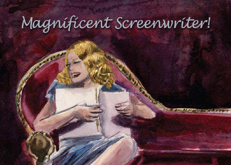 Greeting card - Screenwriter Congratulations